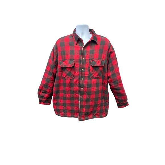 🪵 David Taylor Buffalo Plaid Flannel Jacket Sherpa Lined Men’s L - Picture 1 of 5